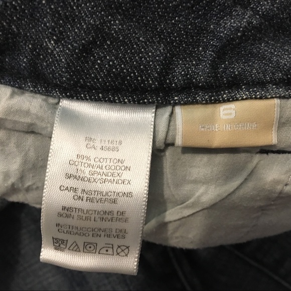 Michael Kors jeans 6 bootcut embellished pockets - Picture 6 of 6